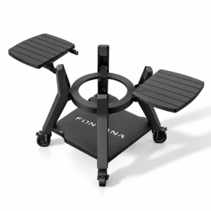 Black wheeled stand for the Fontana IGNES Nero ceramic kamado
