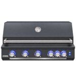 Fontana IGNES Status Flame built-in gas barbecue with stainless steel lid