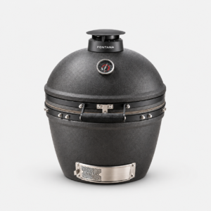 Fontana IGNES Nero black ceramic kamado barbecue