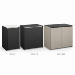 Fontana IGNES MID 65, MAX 90 and PLUS 120 outdoor kitchen storage cabinets