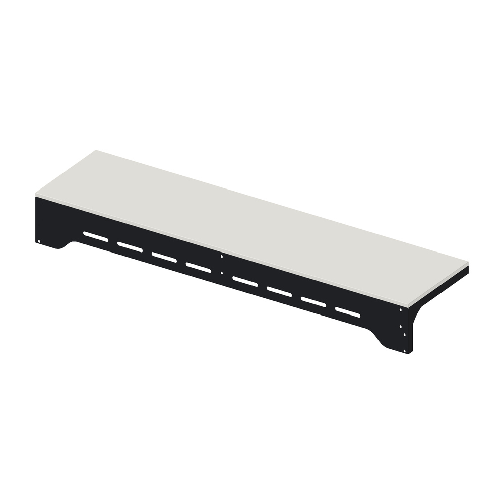 IGNES Standing Bar PLUS 120 – Black frame with White Boulevard worktop