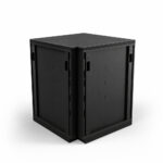 IGNES Corner Link — Black 9011 cabinet, Black Noir Avenue worktop