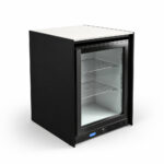 Black 9011 cabinet with White Boulevard worktop