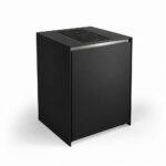 IGNES Induction Hob MID 65 two-zone, Black RAL9011 cabinet, Black Noir Avenue worktop, 304 stainless steel handle