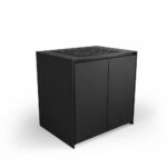 IGNES Induction Hob MAX 90 four-zone, Black RAL9011 cabinet, Black Noir Avenue worktop, matte black handle