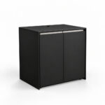 IGN PIZ90 90 BN BK SS304 pizza cabinet with rear hose opening
