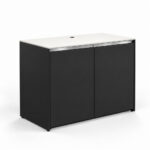 IGN PIZZA 120 WB BK SS304 pizza cabinet with rear hose opening