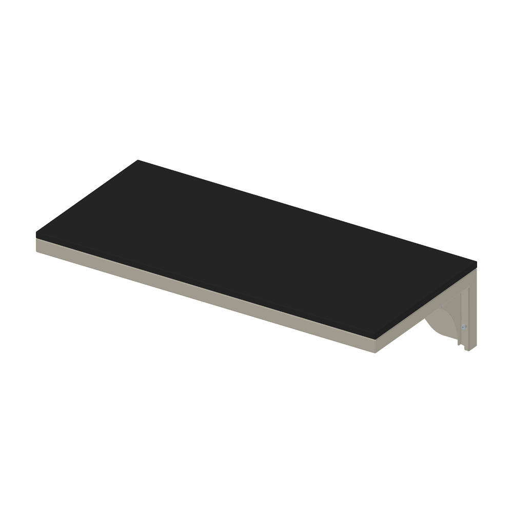 IGNES Standing Bar MID 65 – Taupe frame with Black Noir Avenue worktop