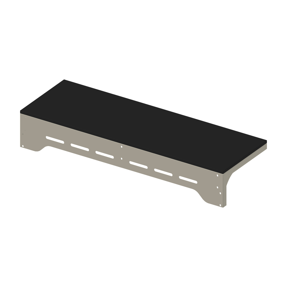 IGNES Standing Bar MAX 90 – Taupe frame with Black Noir Avenue worktop