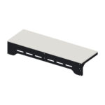 IGNES Standing Bar MAX 90 – Black frame with White Boulevard worktop