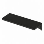 IGNES Standing Bar Link Single Side with stone top – Black frame, Black Noir Avenue top