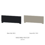 IGNES WALL-120 – Black and Taupe finishes