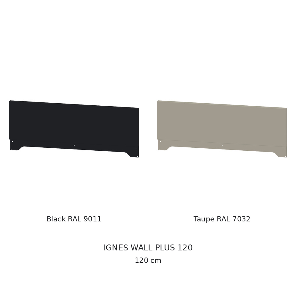 IGNES WALL-120 – Black and Taupe finishes