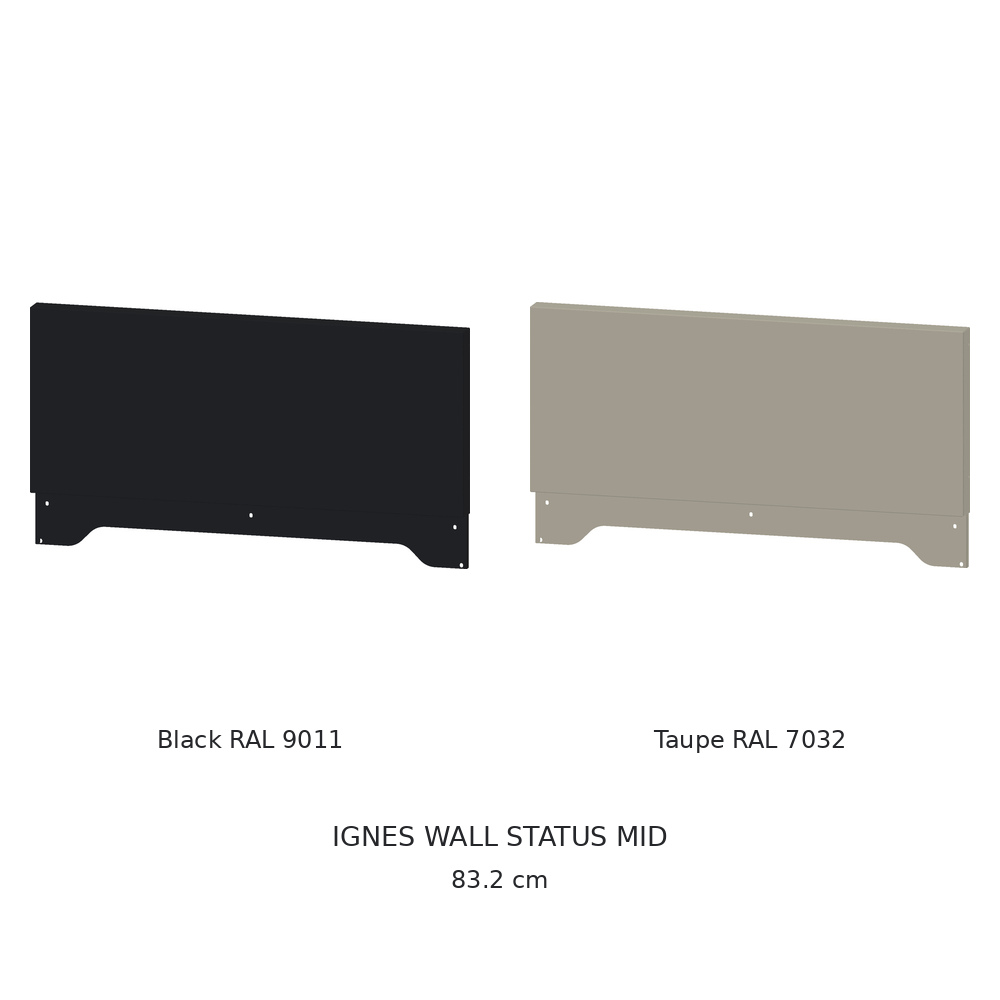 IGNES WALL-BBQ-4 – Black and Taupe finishes