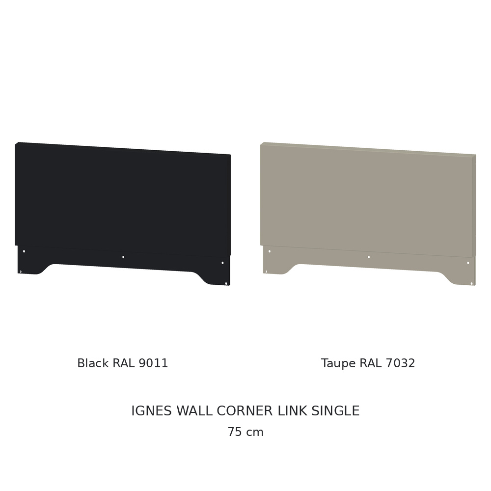 IGNES WALL-LINK-1 – Black and Taupe finishes