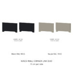 IGNES WALL-LINK-D – Black and Taupe finishes