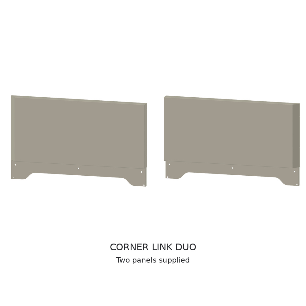 IGNES WALL Corner Link DUO two-panel set in Taupe RAL 7032