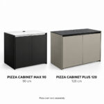 IGNES Pizza Cabinets MAX 90, 90 cm, and PLUS 120, 120 cm. Pizza oven sold separately.