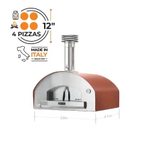 Marinara Hybrid Gas & Wood Oven rosso